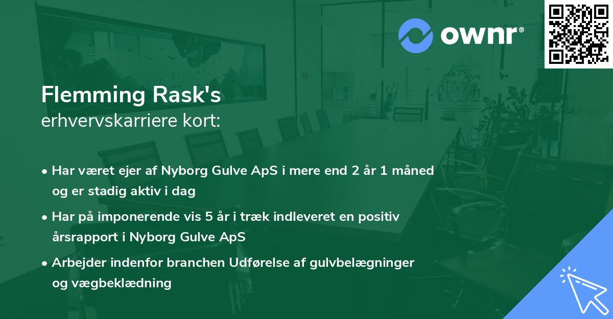 Flemming Rask's erhvervskarriere kort