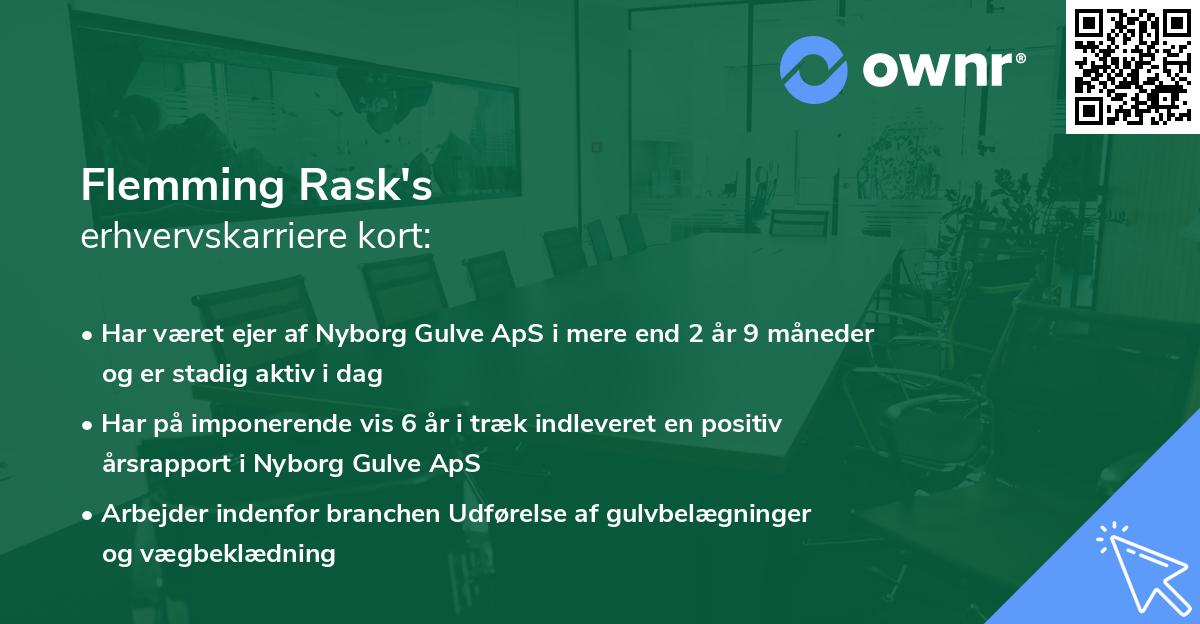 Flemming Rask's erhvervskarriere kort