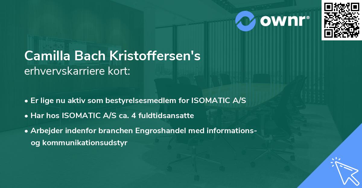 Camilla Bach Kristoffersen's erhvervskarriere kort