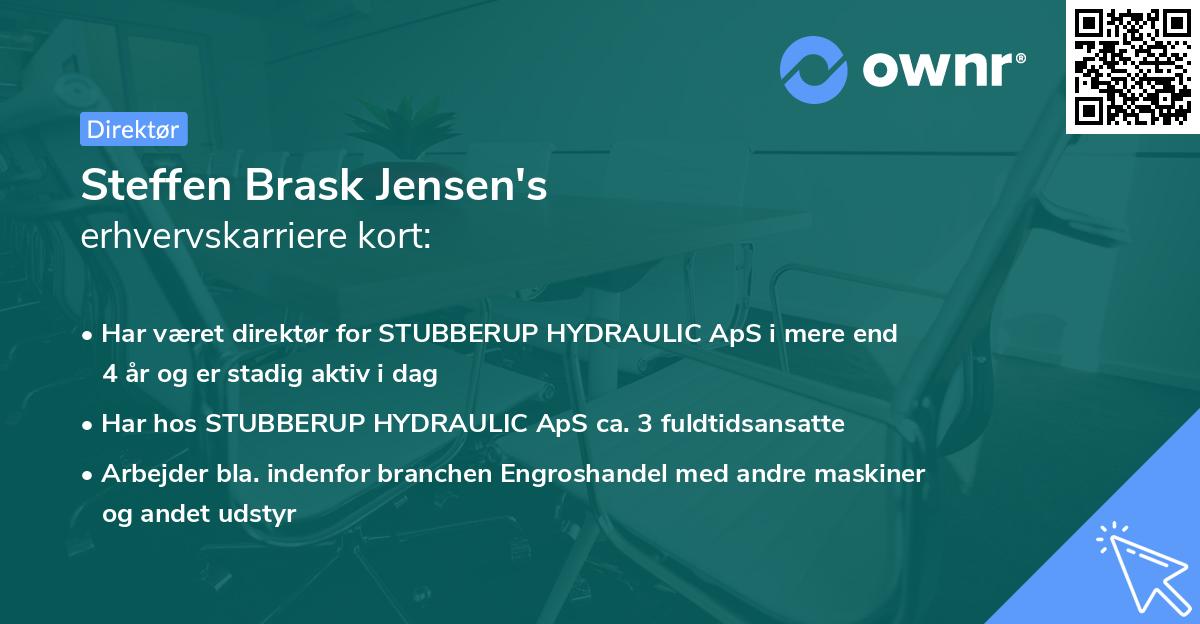 Steffen Brask Jensen's erhvervskarriere kort