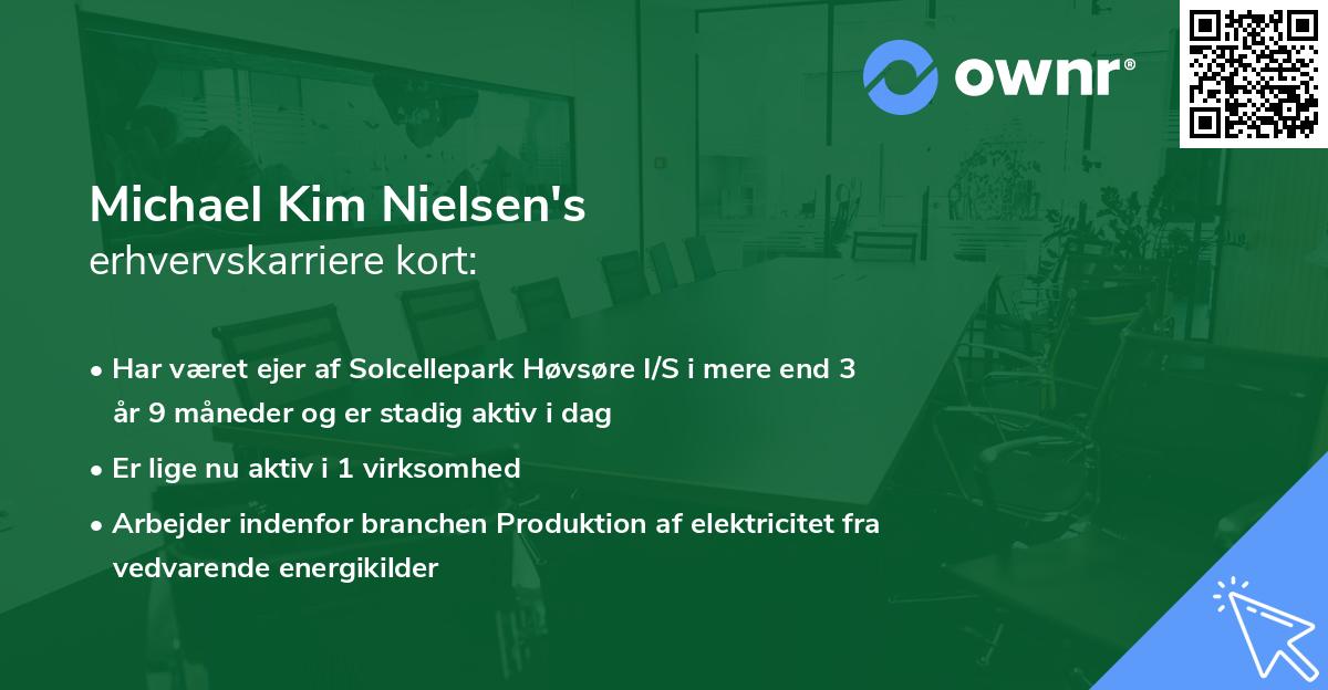 Michael Kim Nielsen's erhvervskarriere kort
