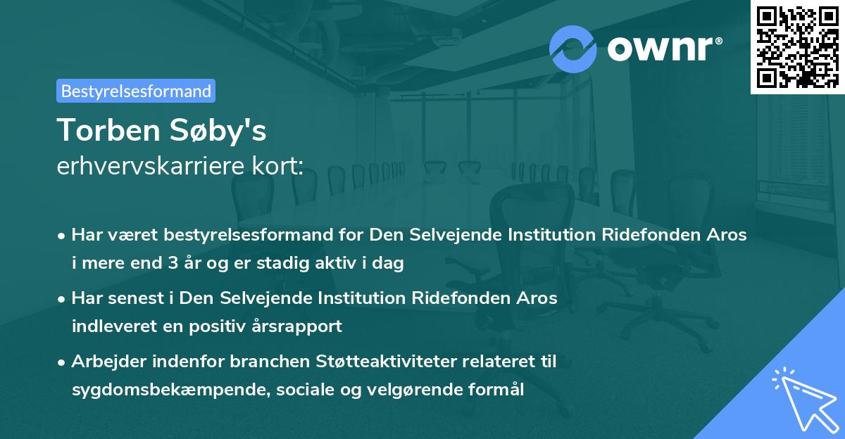 Torben Søby's erhvervskarriere kort