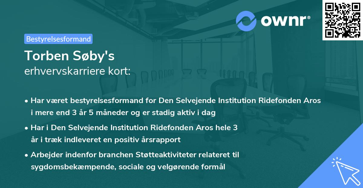 Torben Søby's erhvervskarriere kort