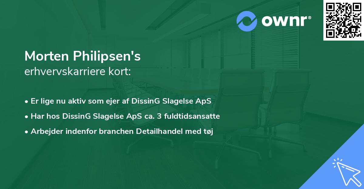 Morten Philipsen's erhvervskarriere kort