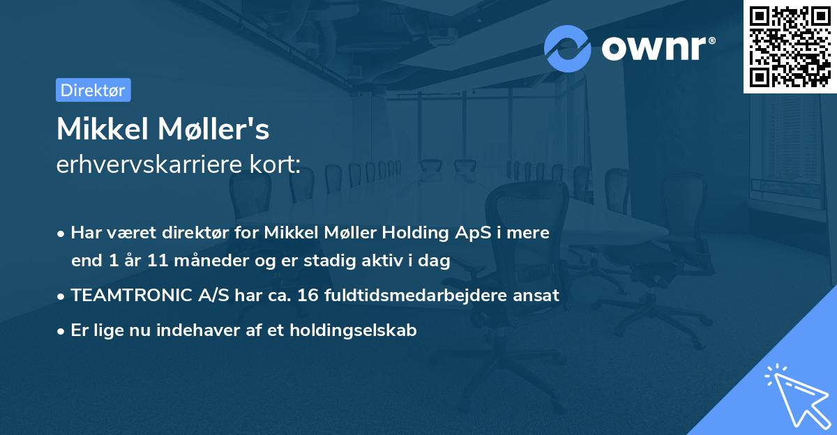 Mikkel Møller's erhvervskarriere kort