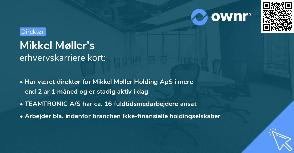 Mikkel Møller's erhvervskarriere kort