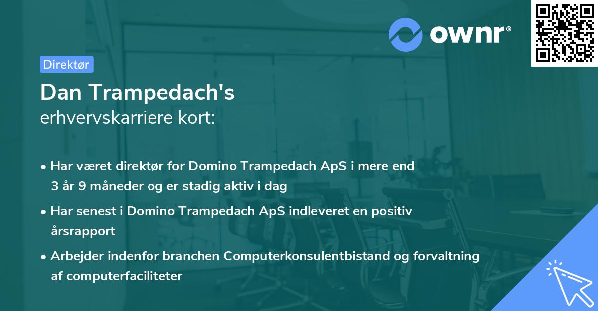 Dan Trampedach's erhvervskarriere kort