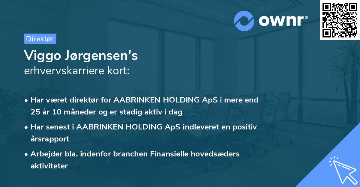 Viggo Jørgensen's erhvervskarriere kort