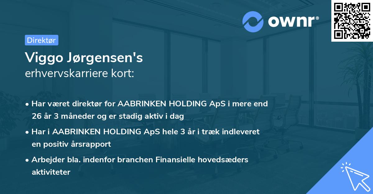 Viggo Jørgensen's erhvervskarriere kort