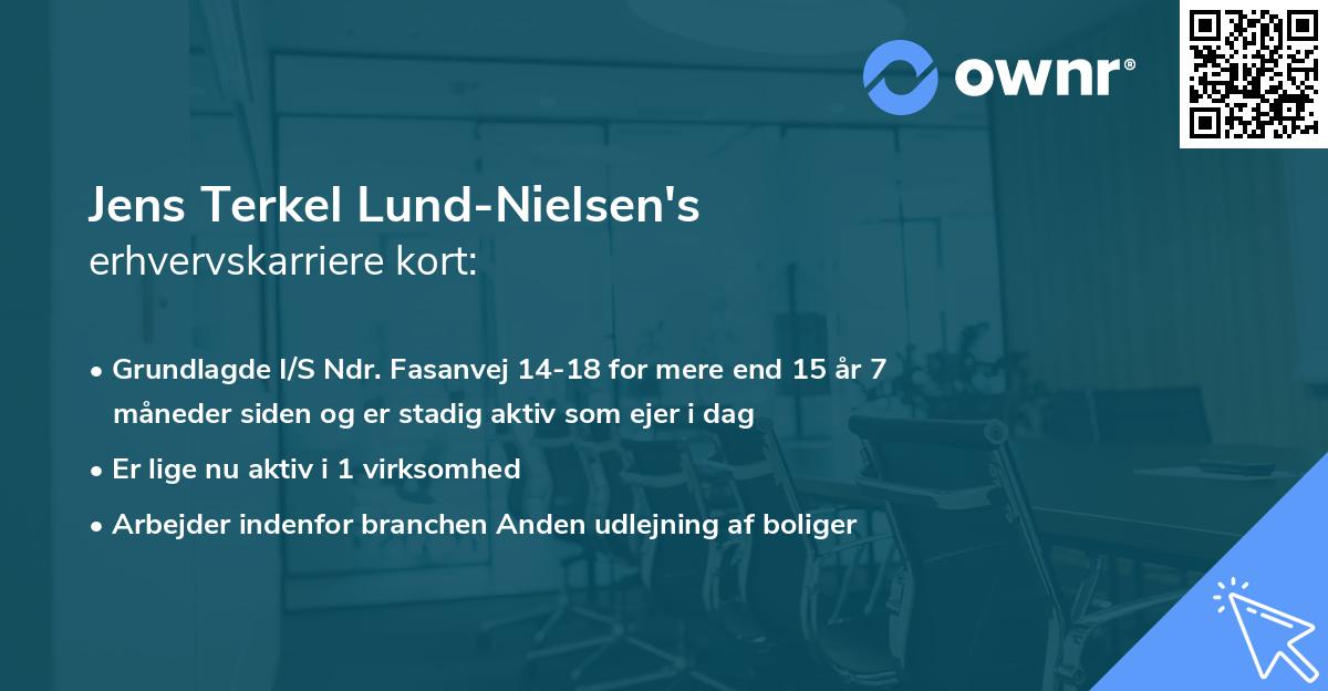 Jens Terkel Lund-Nielsen's erhvervskarriere kort
