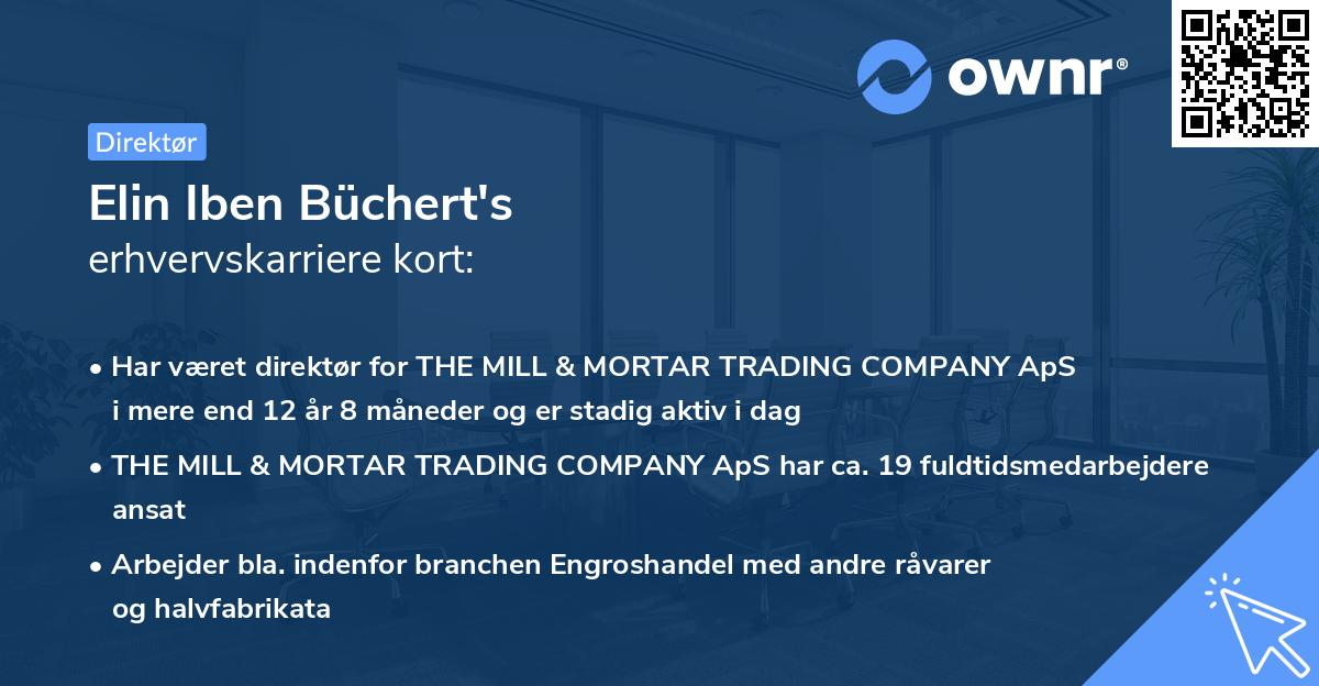 Elin Iben Büchert's erhvervskarriere kort