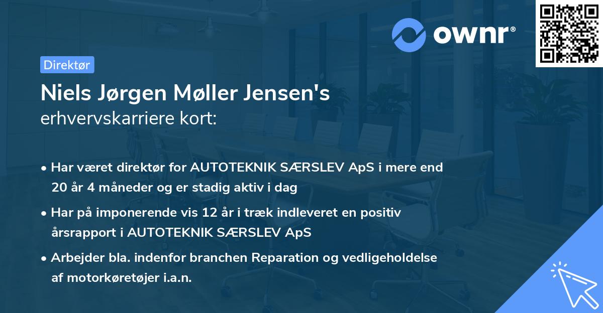 Niels Jørgen Møller Jensen's erhvervskarriere kort