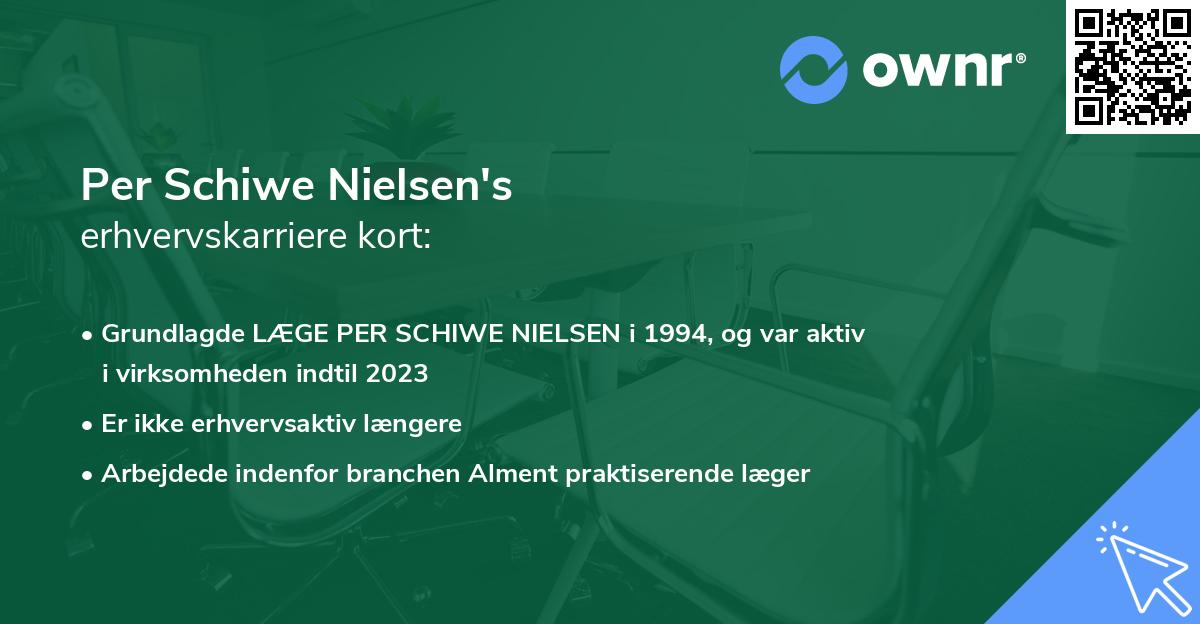 Per Schiwe Nielsen's erhvervskarriere kort