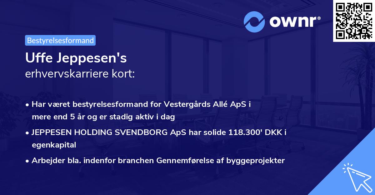 Uffe Jeppesen's erhvervskarriere kort