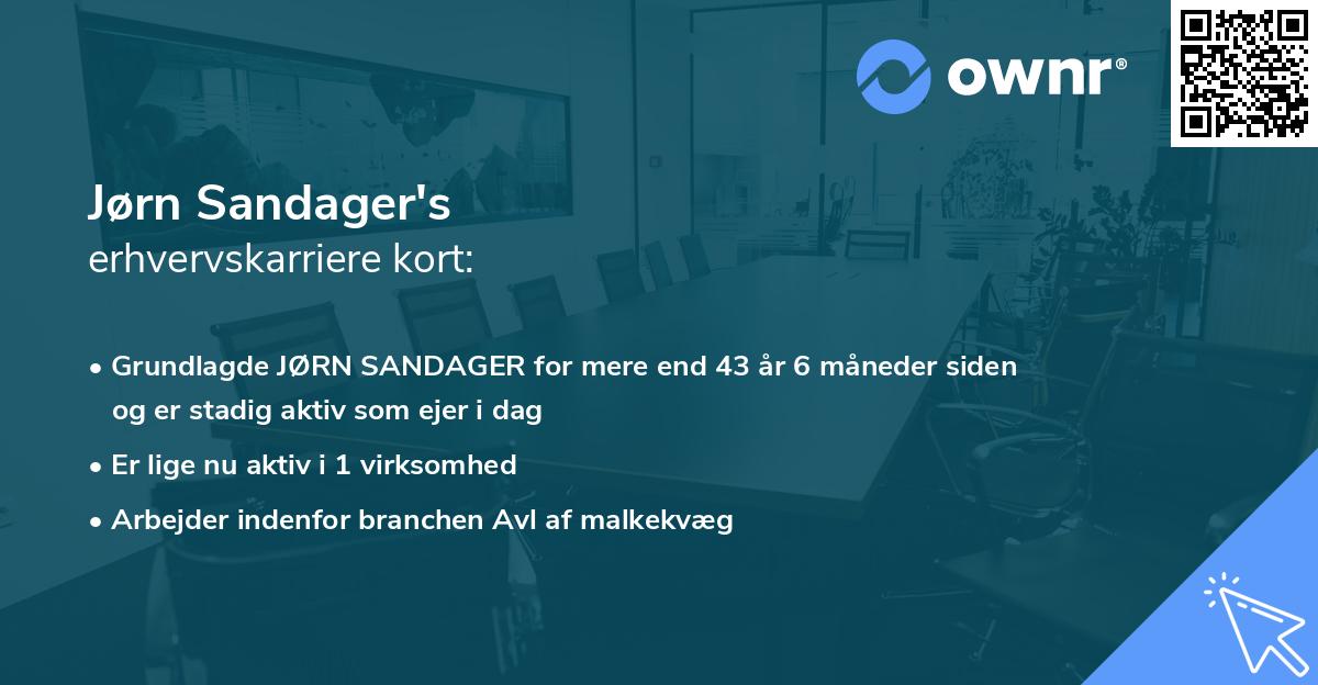 Jørn Sandager's erhvervskarriere kort