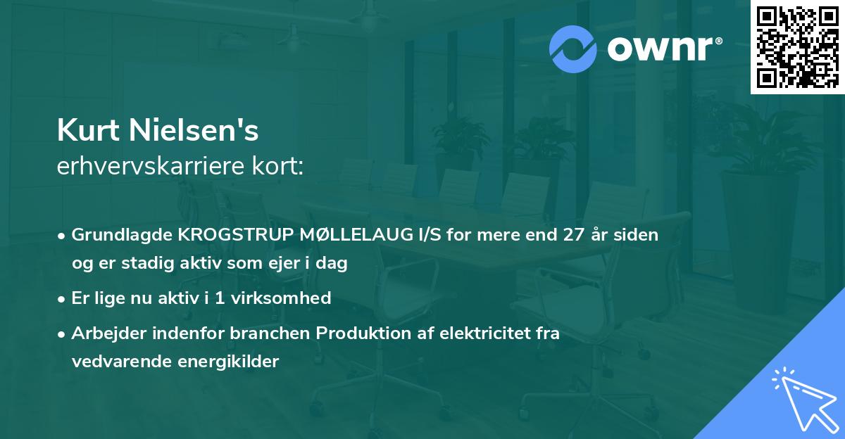 Kurt Nielsen's erhvervskarriere kort