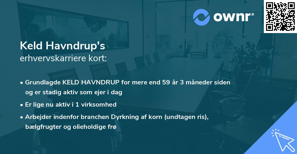 Keld Havndrup's erhvervskarriere kort