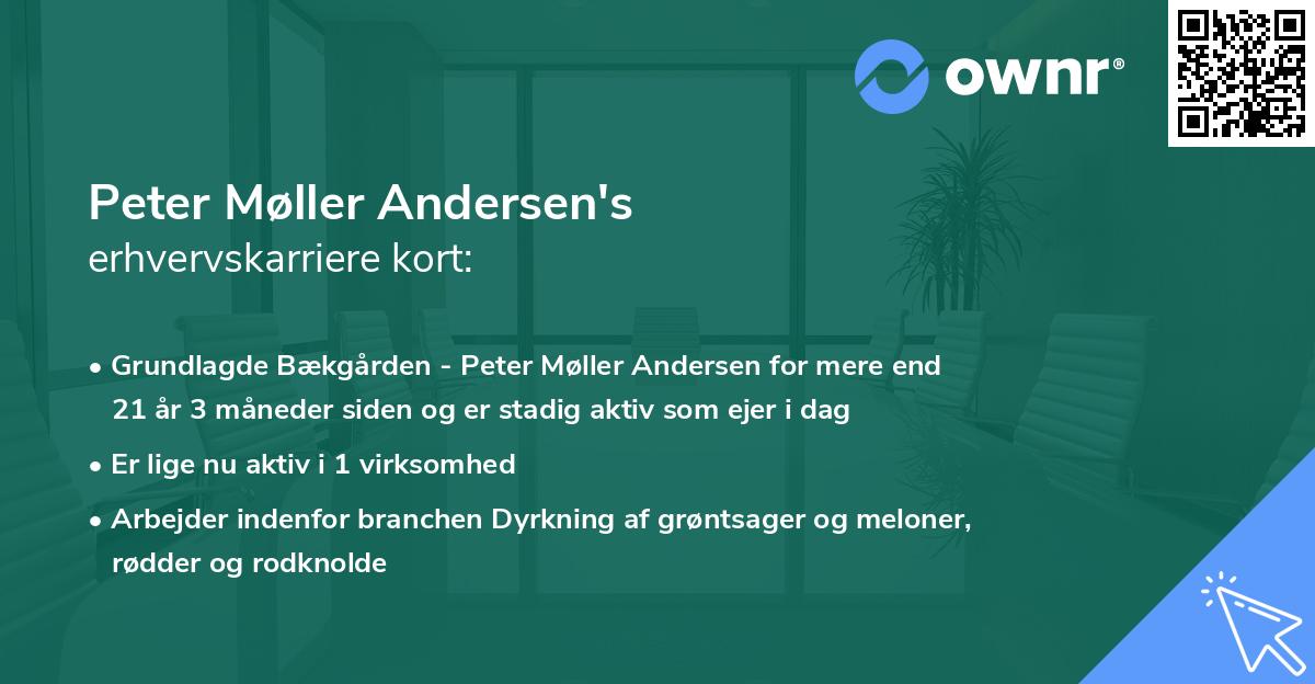 Peter Møller Andersen's erhvervskarriere kort
