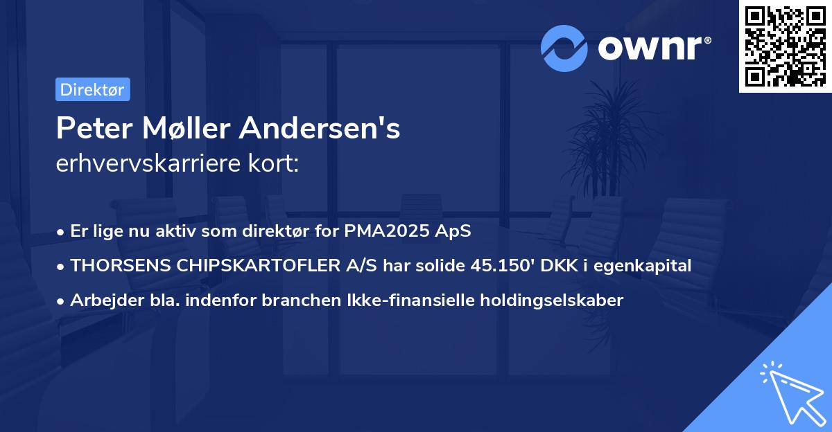 Peter Møller Andersen's erhvervskarriere kort