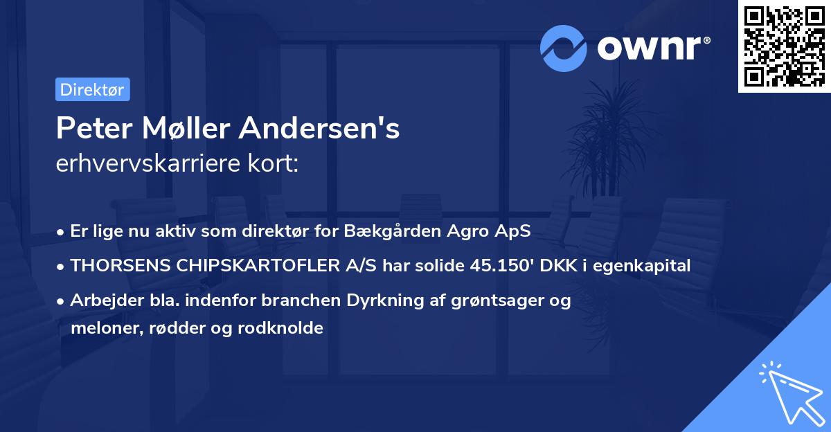 Peter Møller Andersen's erhvervskarriere kort