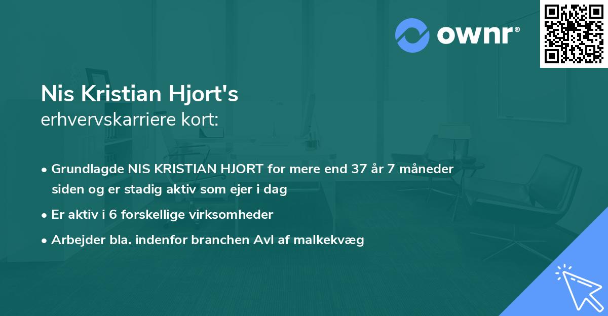 Nis Kristian Hjort's erhvervskarriere kort