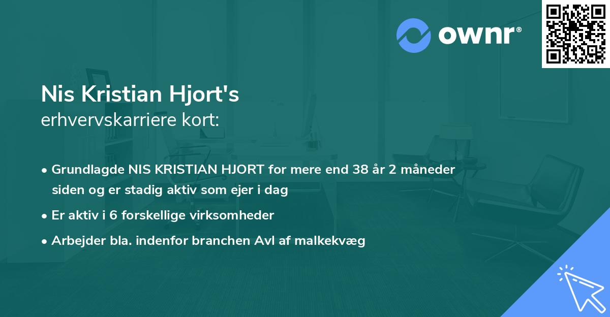 Nis Kristian Hjort's erhvervskarriere kort