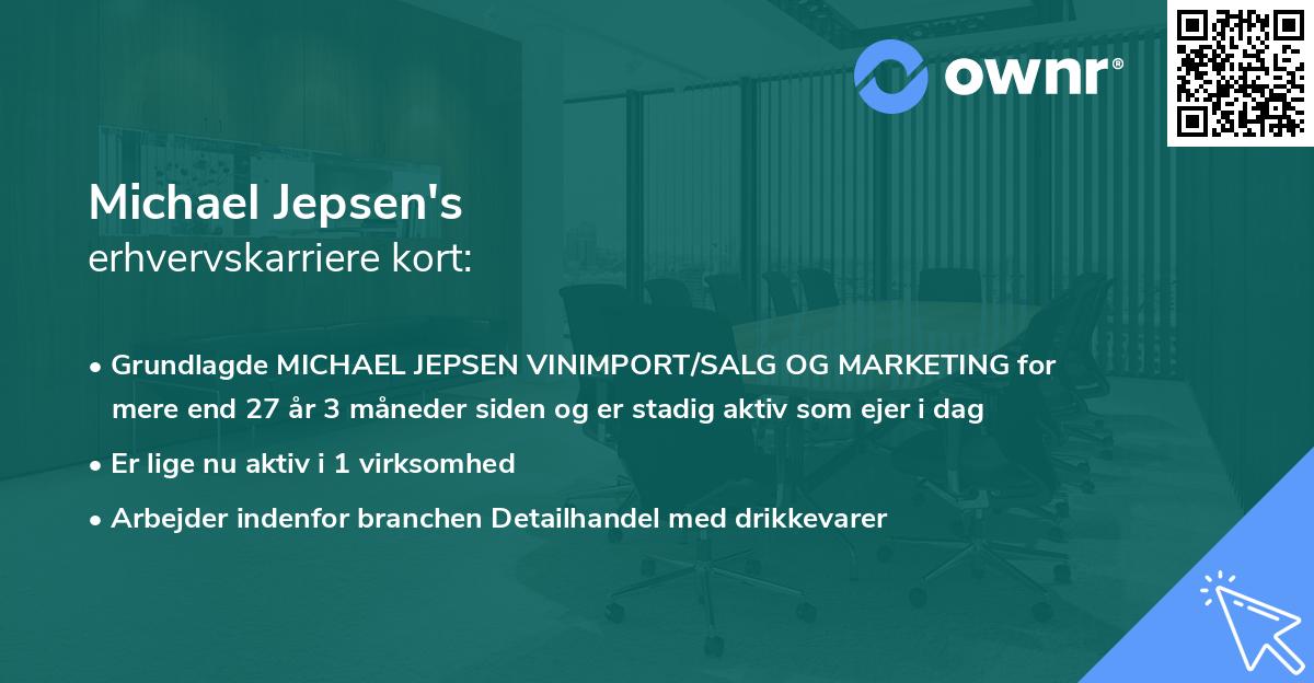 Michael Jepsen's erhvervskarriere kort