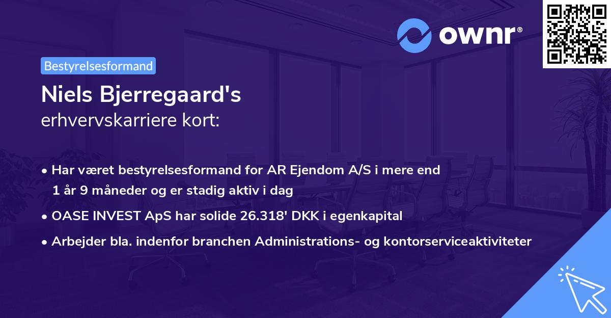 Niels Bjerregaard's erhvervskarriere kort