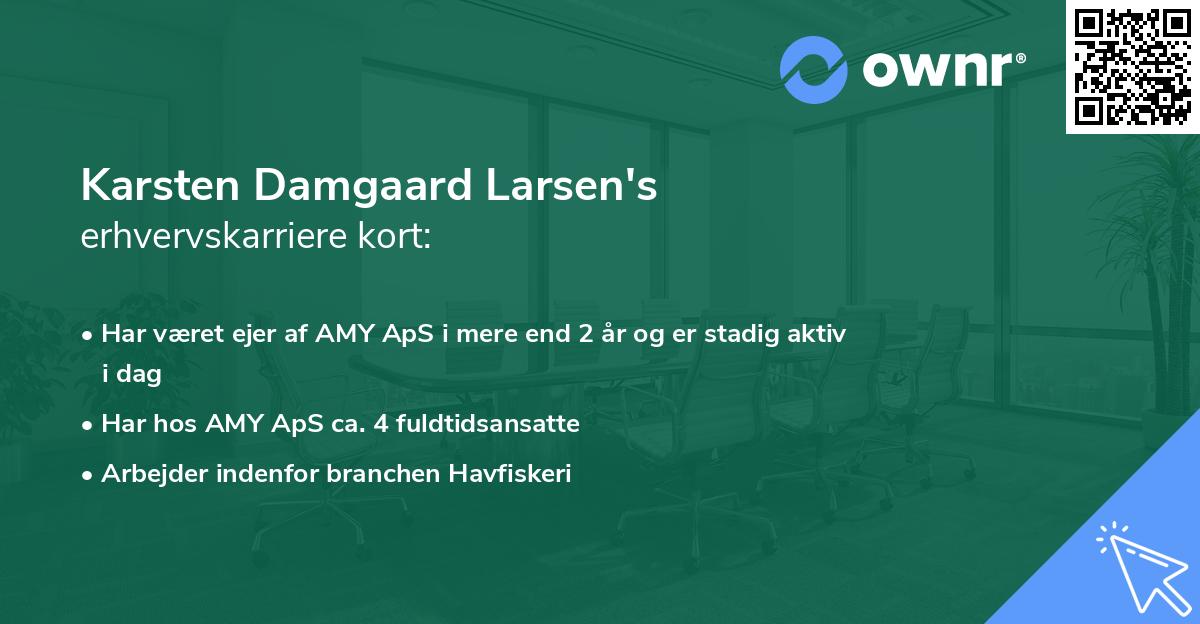 Karsten Damgaard Larsen's erhvervskarriere kort