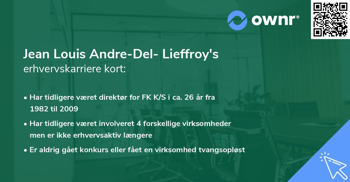 Jean Louis Andre-Del- Lieffroy's erhvervskarriere kort