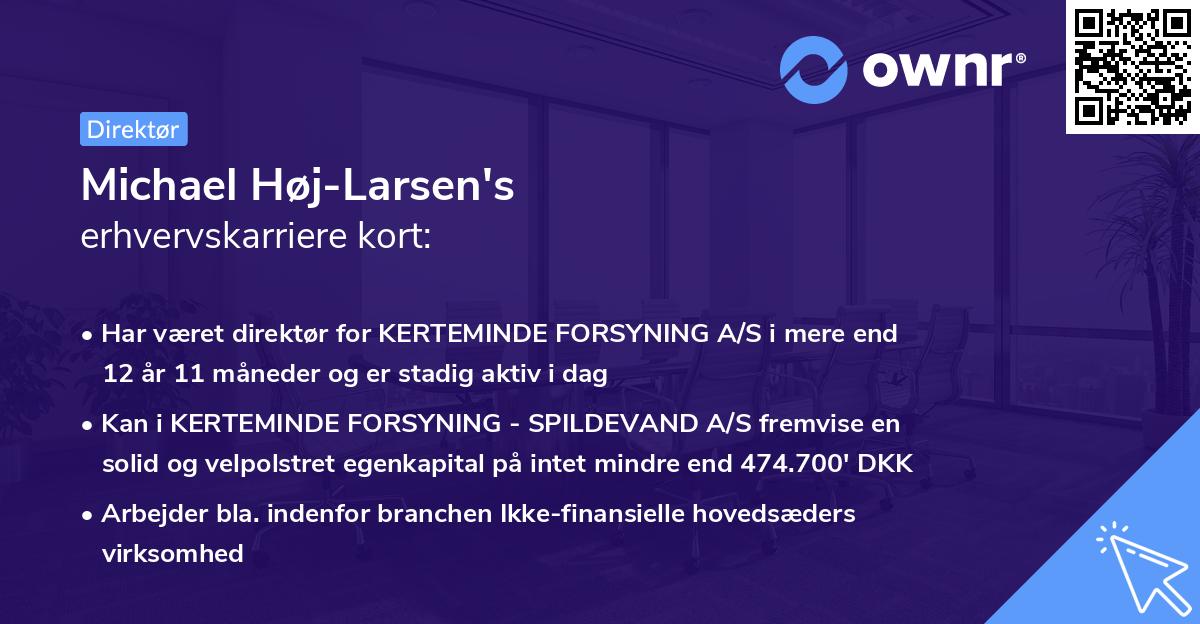 Michael Høj-Larsen's erhvervskarriere kort