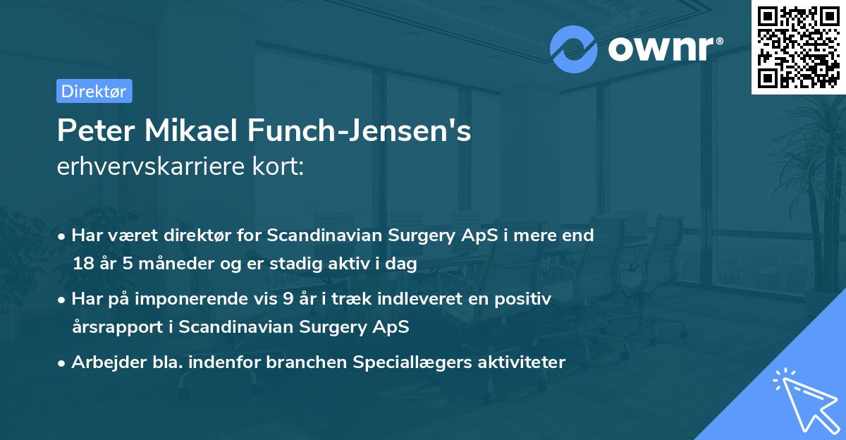 Peter Mikael Funch-Jensen's erhvervskarriere kort