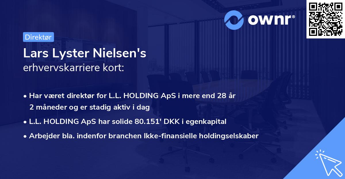 Lars Lyster Nielsen's erhvervskarriere kort