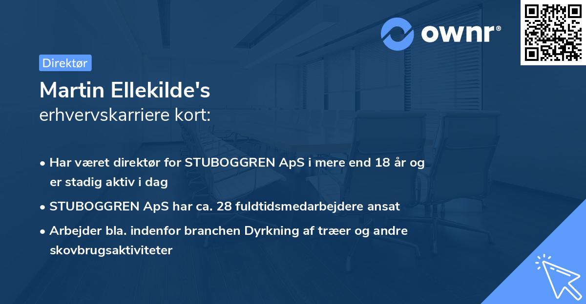 Martin Ellekilde's erhvervskarriere kort