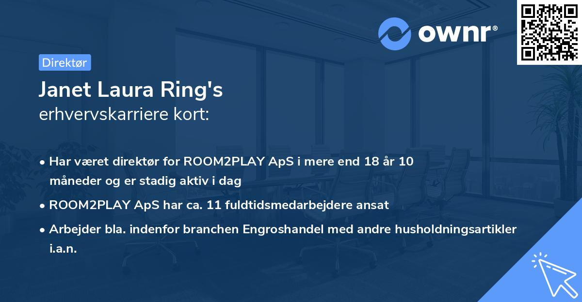 Janet Laura Ring's erhvervskarriere kort