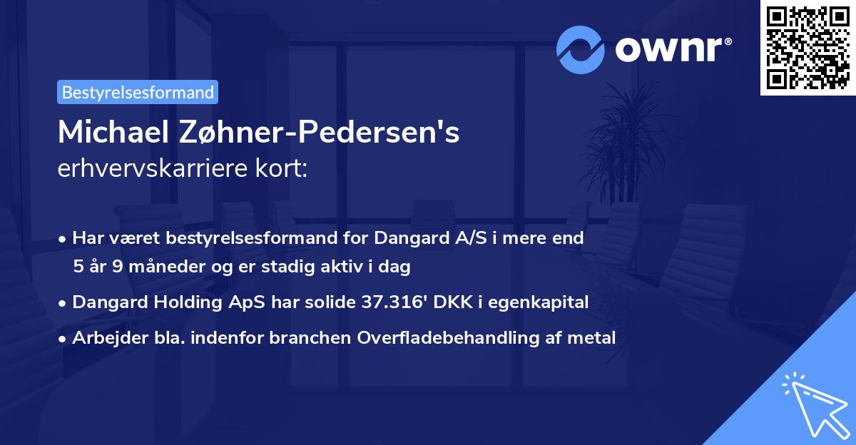 Michael Zøhner-Pedersen's erhvervskarriere kort