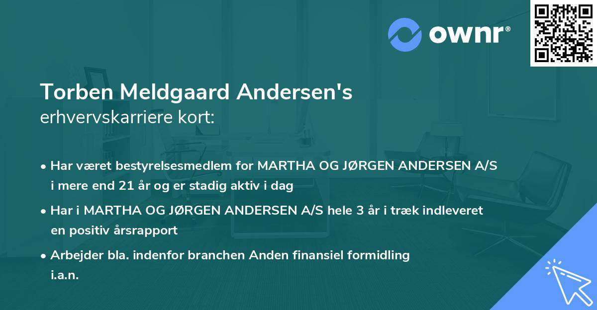 Torben Meldgaard Andersen's erhvervskarriere kort