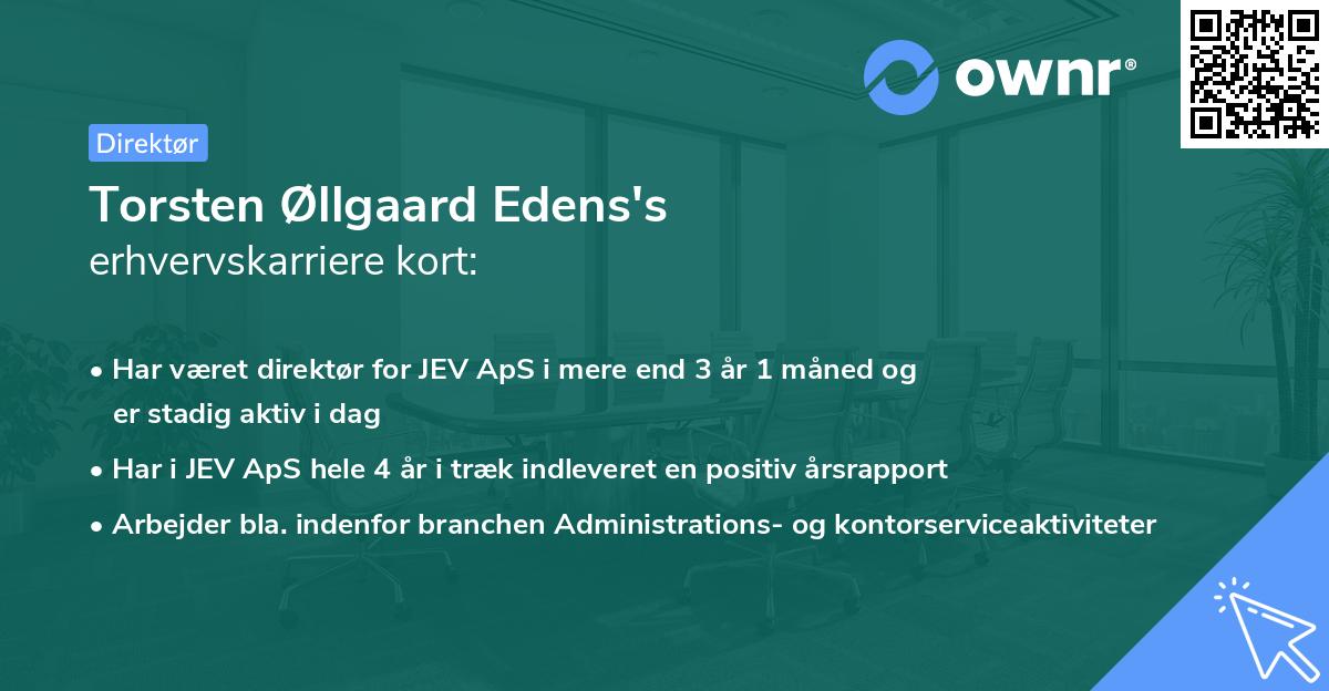 Torsten Øllgaard Edens's erhvervskarriere kort