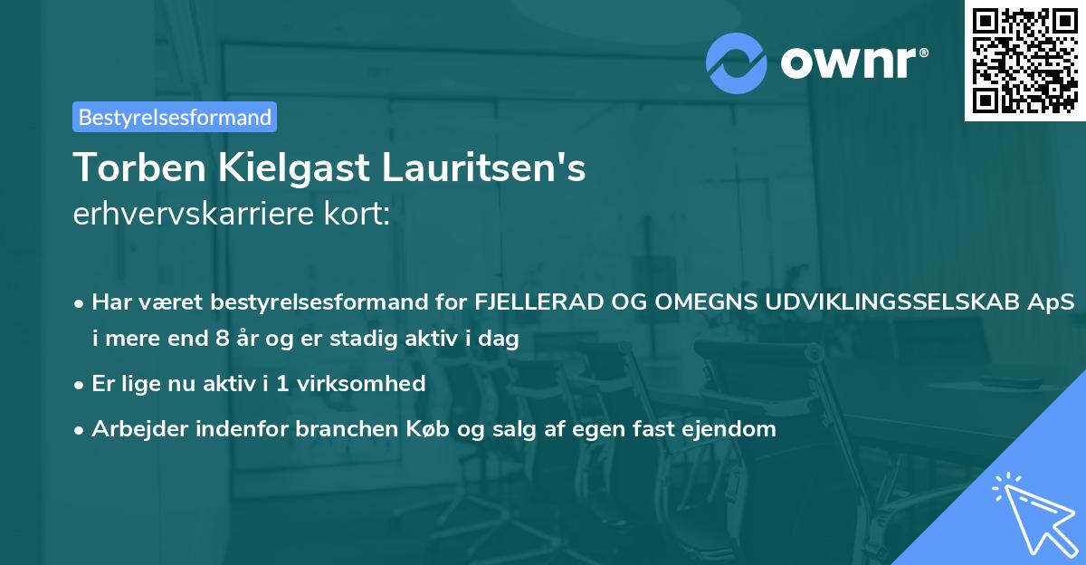 Torben Kielgast Lauritsen's erhvervskarriere kort