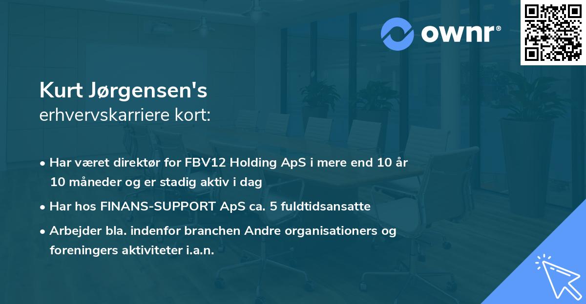Kurt Jørgensen's erhvervskarriere kort