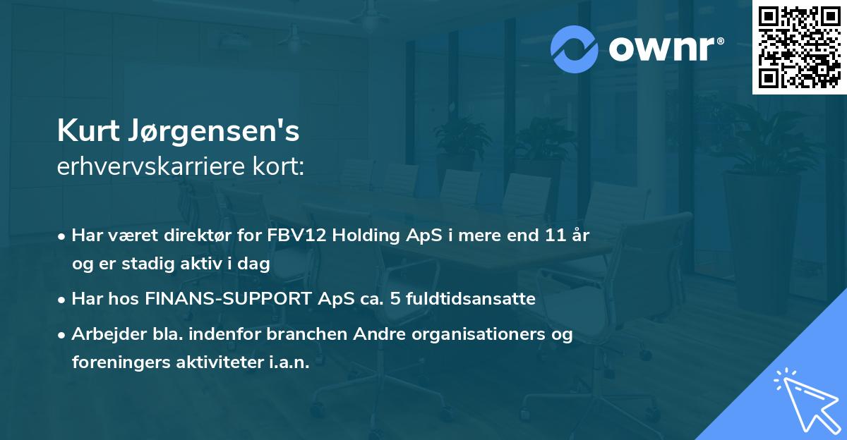 Kurt Jørgensen's erhvervskarriere kort