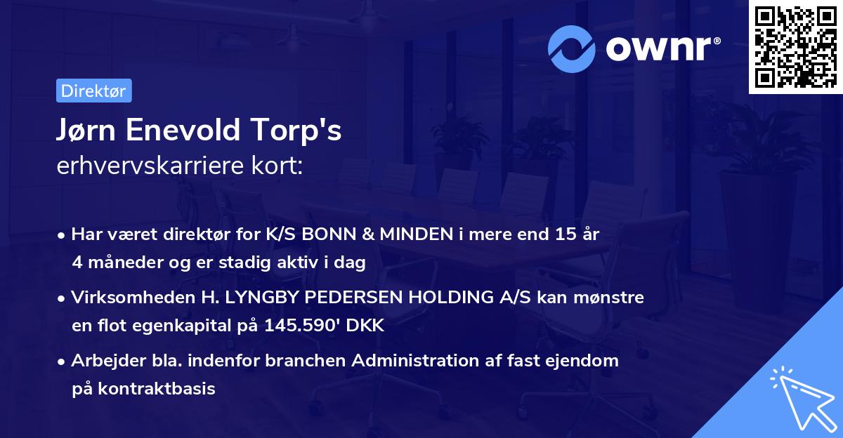 Jørn Enevold Torp's erhvervskarriere kort