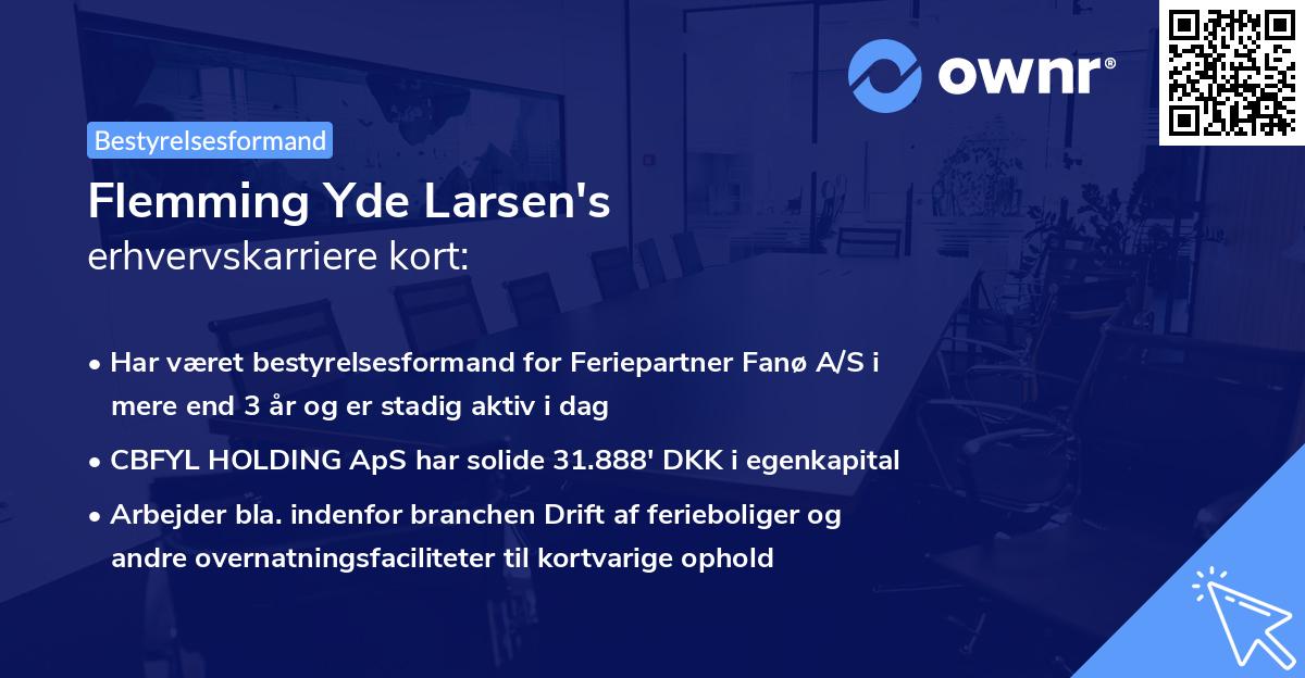 Flemming Yde Larsen's erhvervskarriere kort