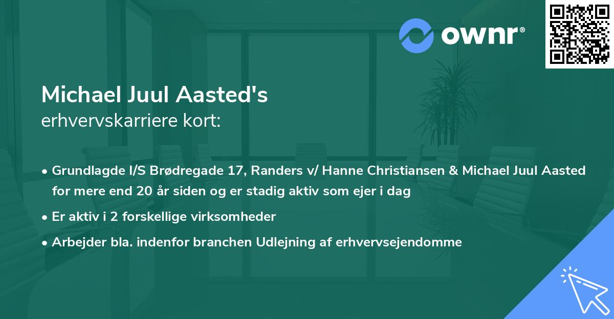 Michael Juul Aasted's erhvervskarriere kort