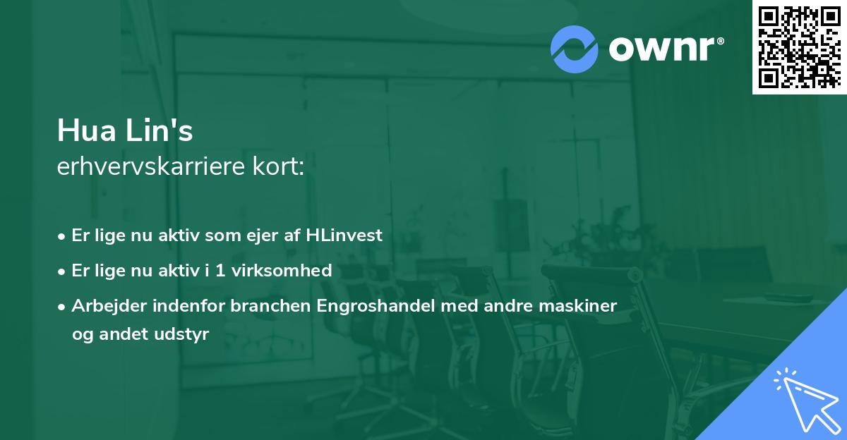 Hua Lin's erhvervskarriere kort