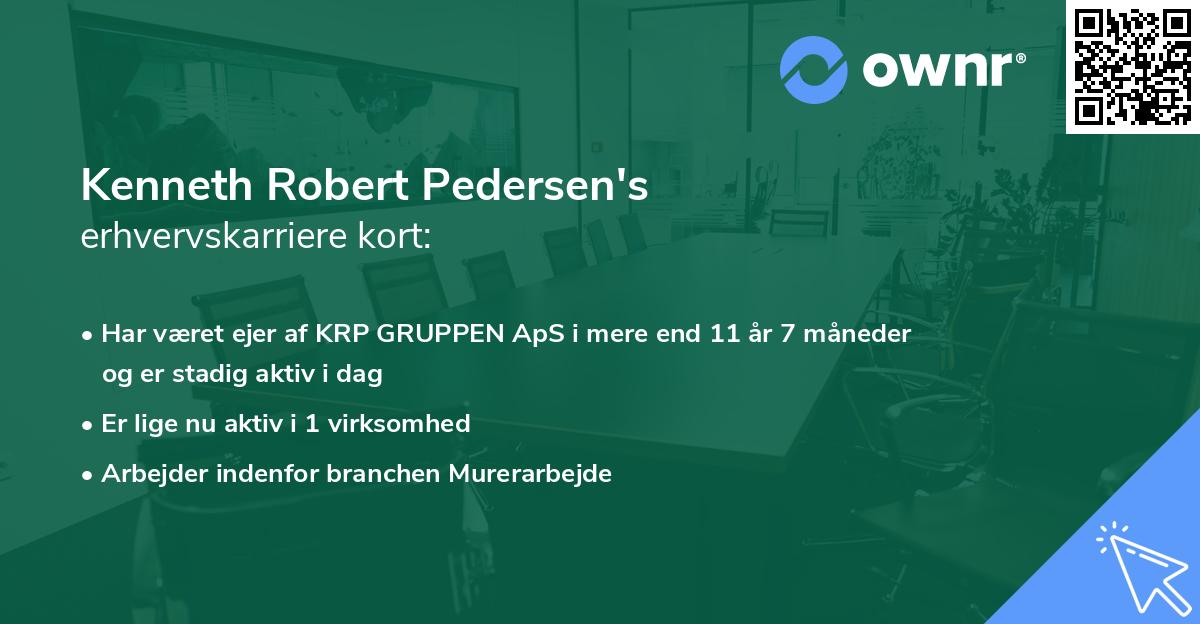 Kenneth Robert Pedersen's erhvervskarriere kort