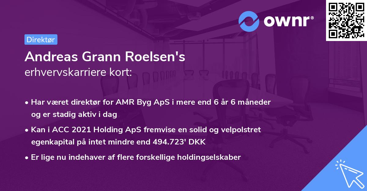 Andreas Grann Roelsen's erhvervskarriere kort