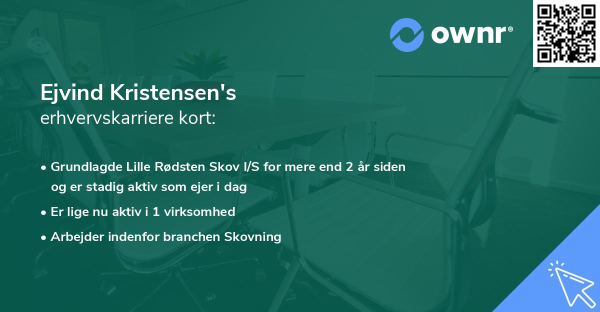 Ejvind Kristensen's erhvervskarriere kort