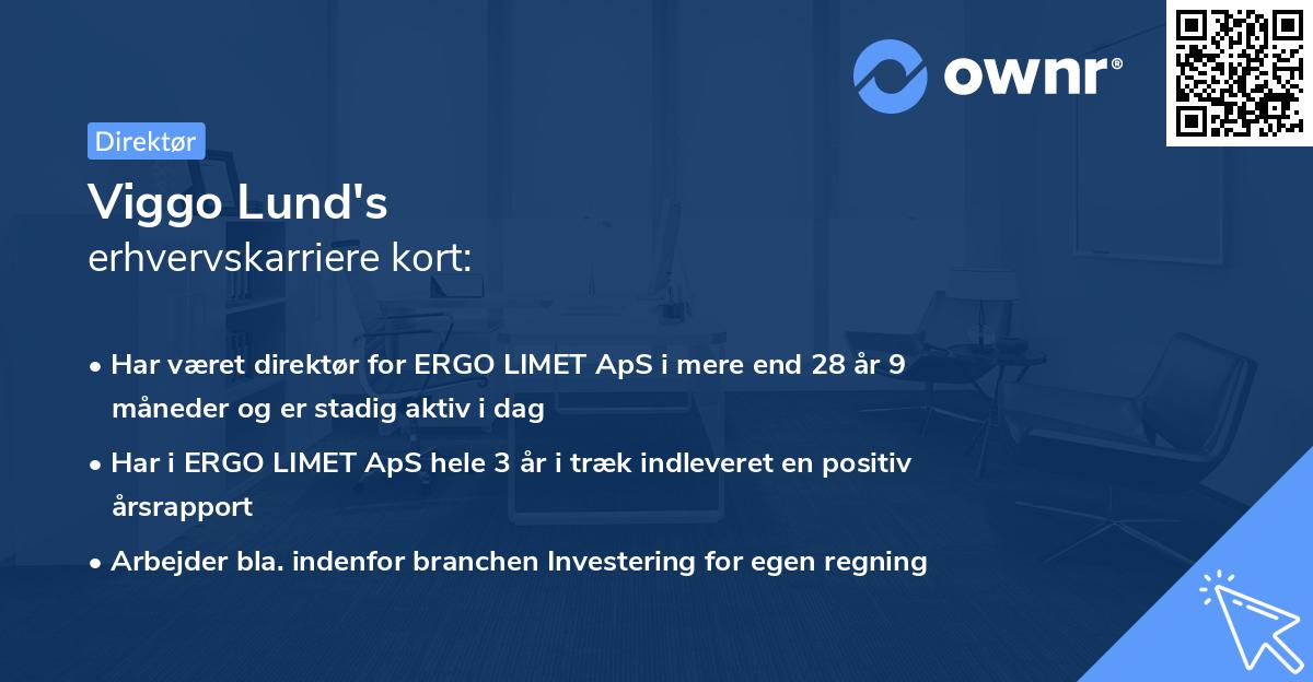 Viggo Lund's erhvervskarriere kort