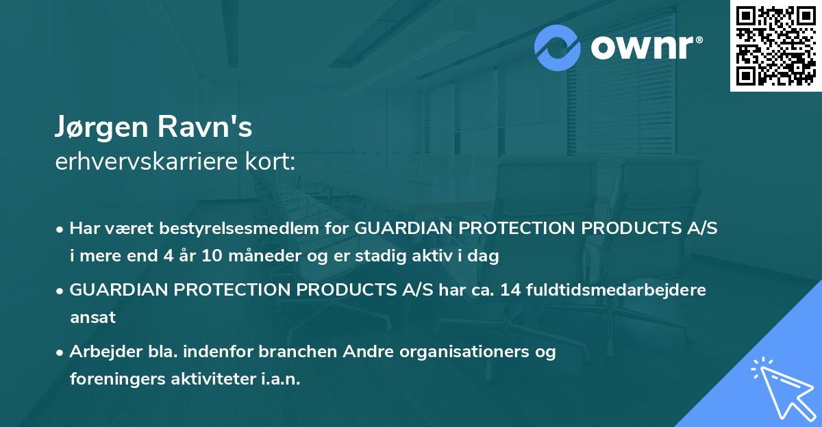 Jørgen Ravn's erhvervskarriere kort